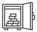 Open safe icon