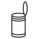 Open tin can icon