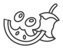 Organic waste icon