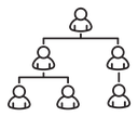 Organization chart icon