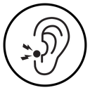 Otitis Black Outline icon
