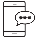 Otp sms password icon