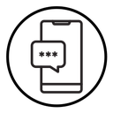 Otp sms password icon