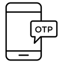 OTP SMS Phone Bubble icon