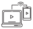 Ott black outline icon