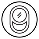Oval Compact Mirror icon