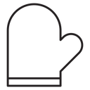 Oven mitt icon