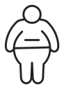 Overweight Man icon