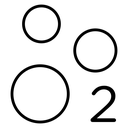 Oxygen O2 icon