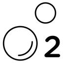 Oxygen O2 Molecule icon