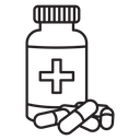 Painkiller pills icon
