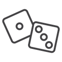 Pair of dice 2 icon