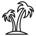 Palm tree icon