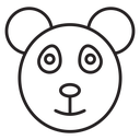 Panda bear icon