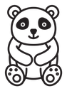 Panda bear icon