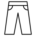 Pant Black Outline icon