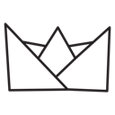 Paper boat icon