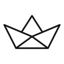 Paper boat icon