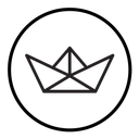 Paper boat icon