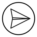 Paper plane icon