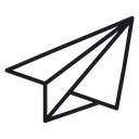 Paper plane 3 icon