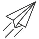Paper plane 4 icon