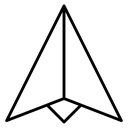 Paper Plane Dart icon
