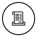 Paper receipt icon