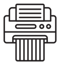 Paper shredder icon