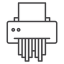 Paper shredder icon