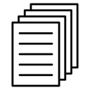 Paper stack icon