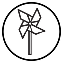 Paper Windmill icon