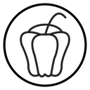 Paprika Black Outline icon