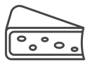 Parmesan Black Outline icon