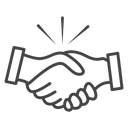 Partner Handshake Sparkle icon