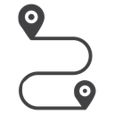 Path A to B icon