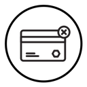 Payment cancel icon