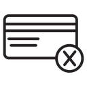 Payment cancel icon