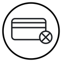 Payment cancel icon