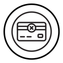 Payment cancel icon
