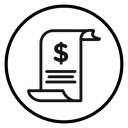Payment receipt icon