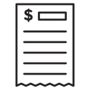 Payment receipt icon