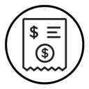Payment receipt icon