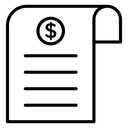 Payroll Pay Slip Dollar icon