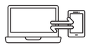 PC data transfer icon