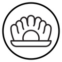 Pearl Black Outline icon