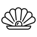 Pearl Black Outline icon