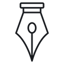 Pen nib 3 icon