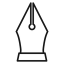 Pen nib 4 icon