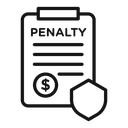 Penalty document icon